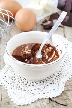 Mousse au chocolat Stock Photos