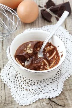 Mousse au chocolat Stock Photos