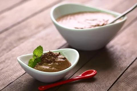 Mousse au chocolat Stock Photos