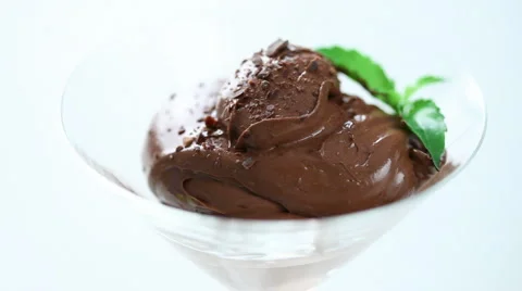 Mousse spoonful  Stock Footage 936332