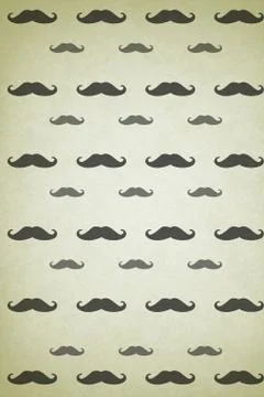 Moustache background Stock Illustration