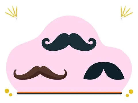 Moustache Concept Illustration Stock Illustration