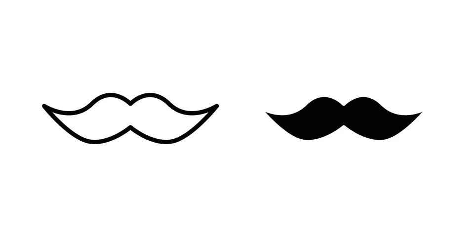 Moustache icon vector design. EPS10 Stock Illustration