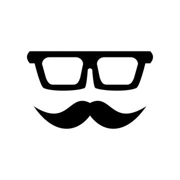 Moustache icon vector template illustration design Stock Illustration