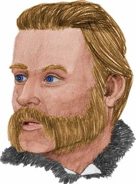 Moustache man  Stock Illustration