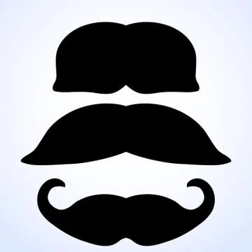 Moustache set. Stock Illustration