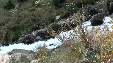 Moutains waterfall Stock Footage 10804223