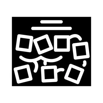 Moutboard with plan glyph icon vector illustration Stockillustratie