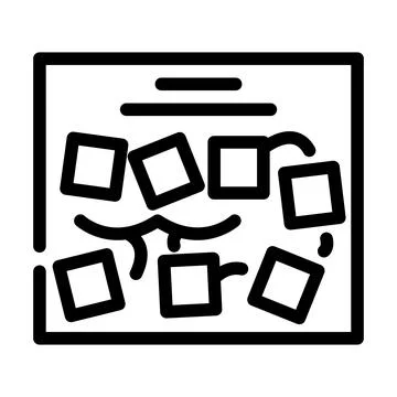 Moutboard with plan line icon vector illustration Stockillustratie