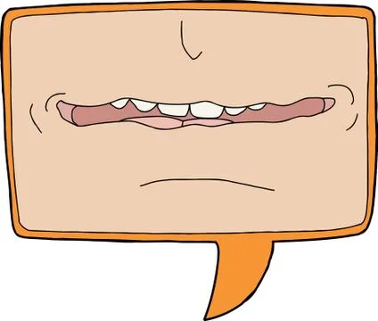 Mouth close up Stock Illustration