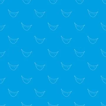 Mouth clown pattern vector seamless blue 스톡 일러스트