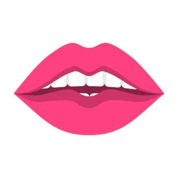 Mouth lips teeth Illustrazione stock