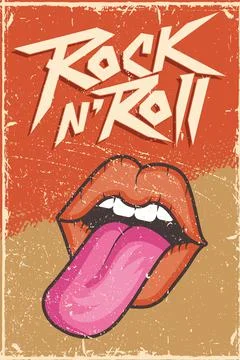 Mouth patch poster Stock Illustration