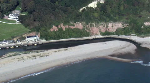 Mouth Of The River Axe Stock-Footage 65445170