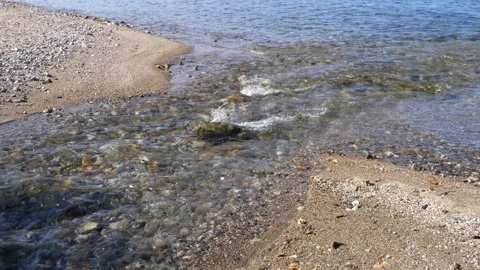The mouth of a small stream that flows Video stock 334590047