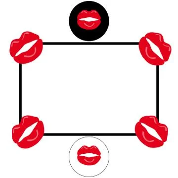 Mouth on white background Stock Illustration