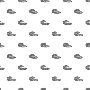Mouthguard pattern seamless design protecting teeth Stock-Illustration