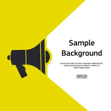 Mouthpiece with sample text Stock Illustration