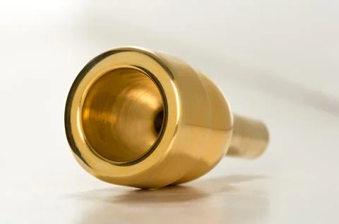Mouthpiece for trombone Stock Photos