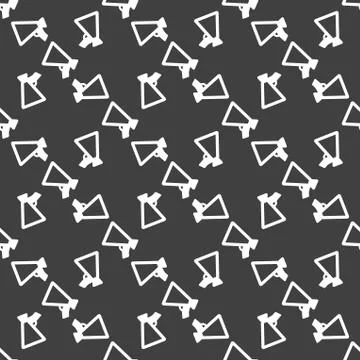 Mouthpiece. web icon. flat design. Seamless pattern. Stock Illustration