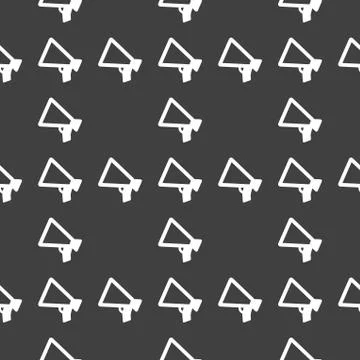 Mouthpiece. web icon. flat design. Seamless pattern. Illustrazione stock