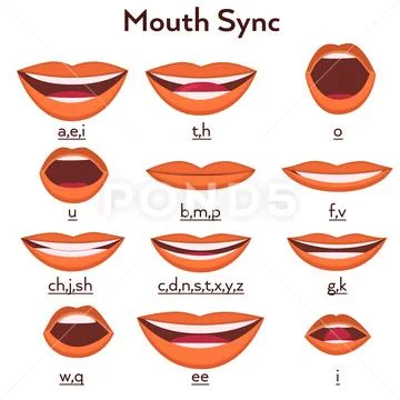 Mouths Sync PSD Template