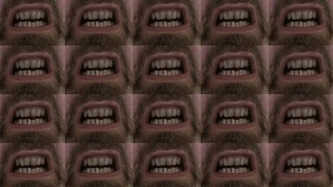Mouths Wall Stock Footage 71815772