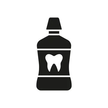 Mouthwash bathroom icon vector basic design simple and modern Stock Illustration