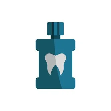 Mouthwash bathroom icon vector basic design simple and modern Stock Illustration