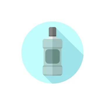 Mouthwash flat design vector Stock Illustration