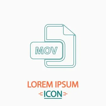 MOV computer symbol Stock Illustration