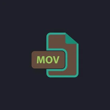 MOV computer symbol Stock Illustration