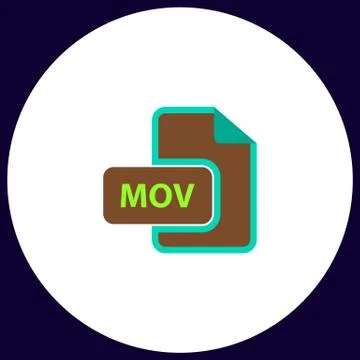 MOV computer symbol Stock Illustration