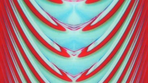 Movable blue-red background with an ornamental pattern. Fluid art of paint. With Stock Footage 220221720