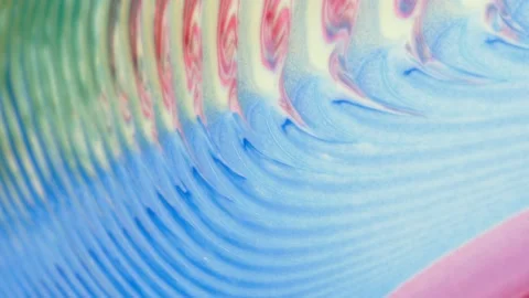Movable blue-red background with an ornamental pattern. Fluid art of paint. Stock Footage 221863772