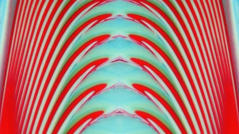 Movable blue-red background with an ornamental pattern. Fluid art of paint. With Stock Footage 224371706