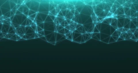 Movable plexuses of blue dots connected Stock Footage 243181039