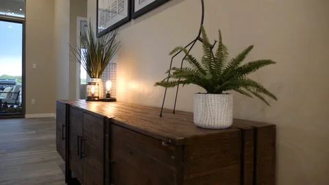 Move Along Table to Bedroom Stock Footage 112940937