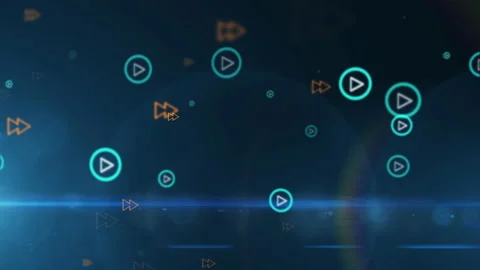 Move audio icons from left to right Stock Footage 167217854