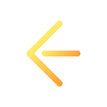 Move back pixel perfect flat gradient color ui icon Stockillustratie