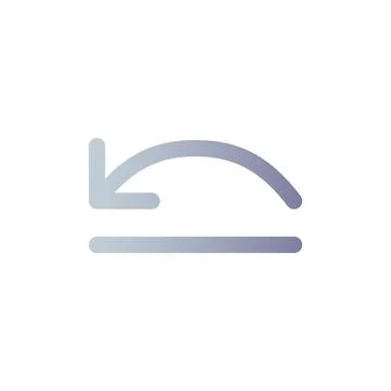 Move backward flat gradient color ui icon Illustrazione stock