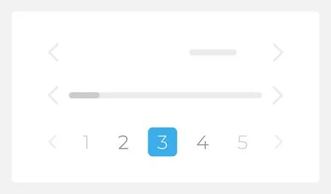 Move between website pages UI element template Illustrazione stock
