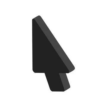 Move cursor icon, isometric 3d style Stock Illustration