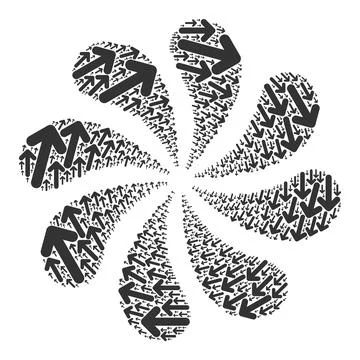 Move CW Arrow Icon Twirl Bang イラスト素材