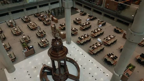 A move down from above looking at the Lloyd's Lutine bell Stock Footage 296801533