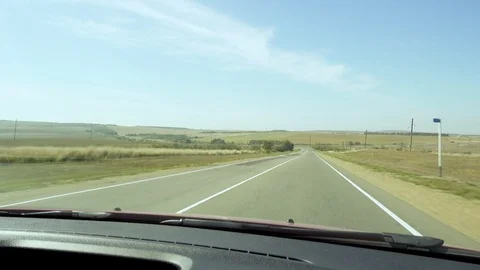 Move down the road and turn Video stock 80488063