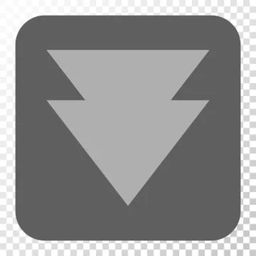 Move Down Rounded Square Button イラスト素材