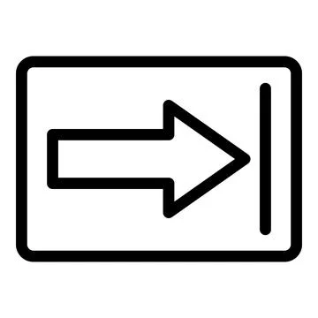 Move duration icon outline vector. Time clock Stock Illustration