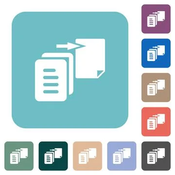 Move file solid rounded square flat icons イラスト素材