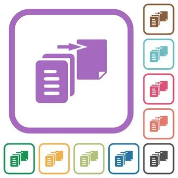 Move file solid simple icons 库存插图